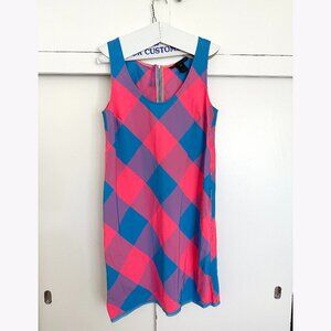 Marc Jacobs Pink Blue Bright Summer Dress size 10 EUC